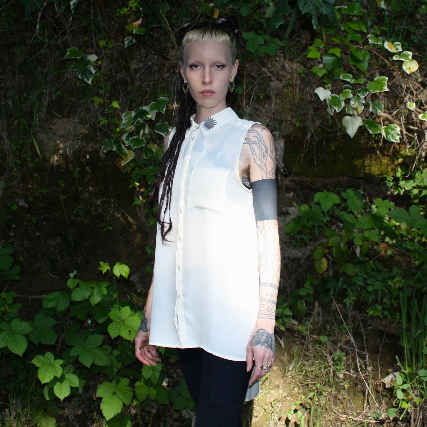 Scorpion sheer button up