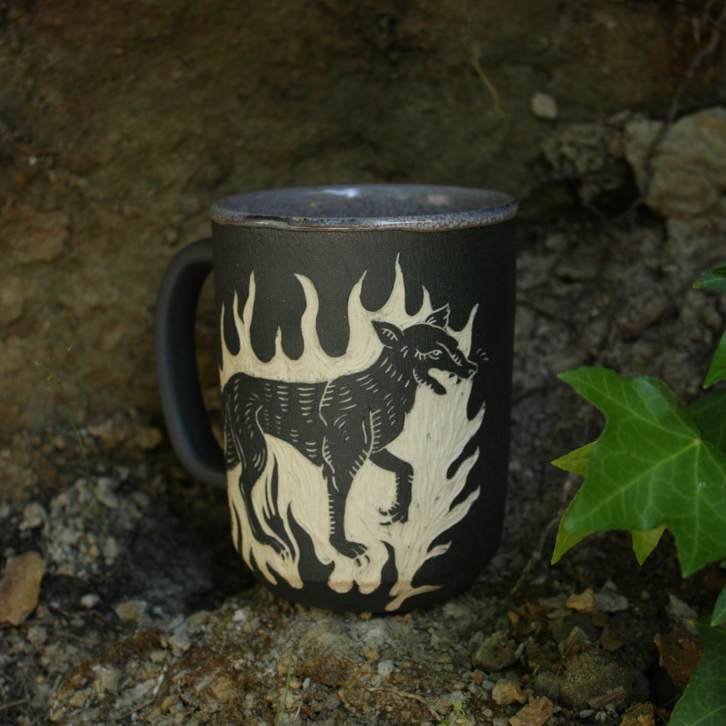 Discount Fire Wolf Mug