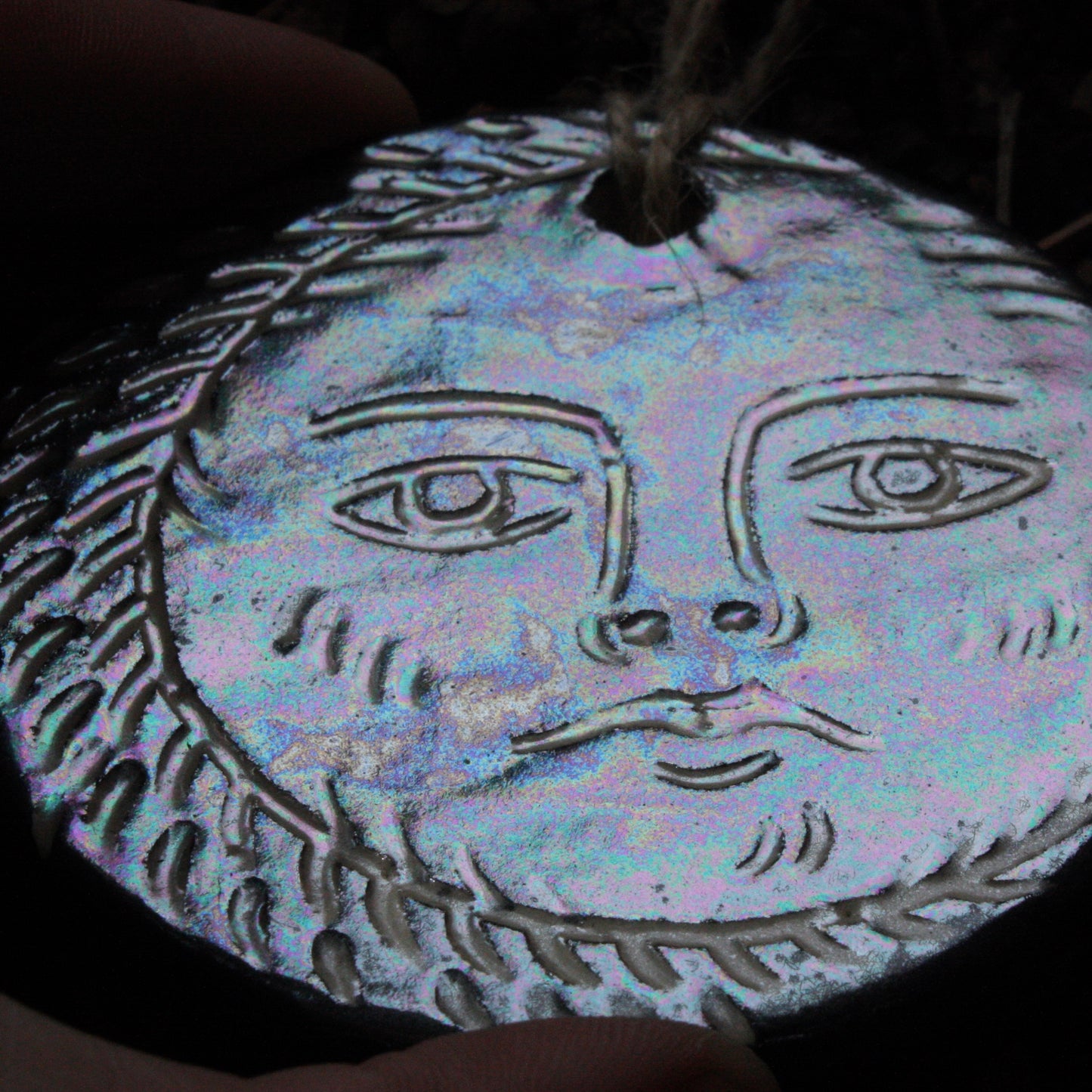 Waning Rainbow Moon Amulet