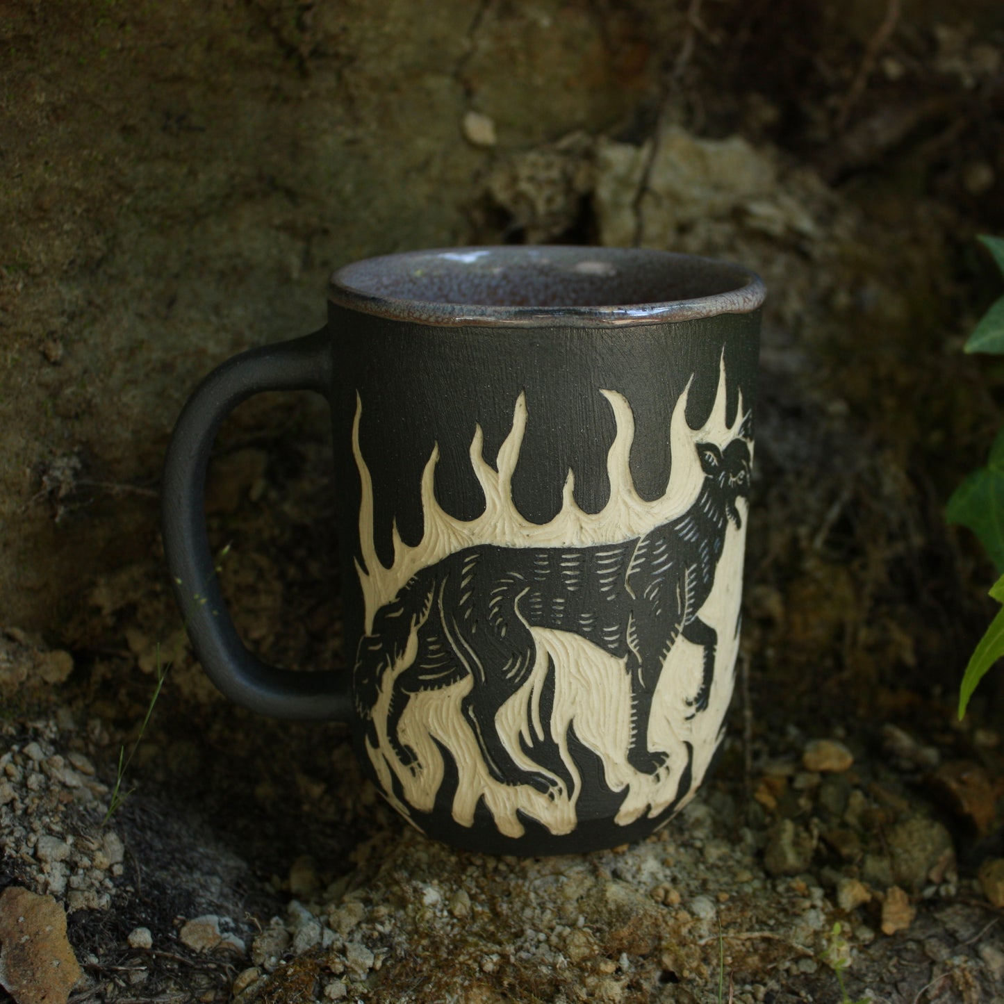 Discount Fire Wolf Mug