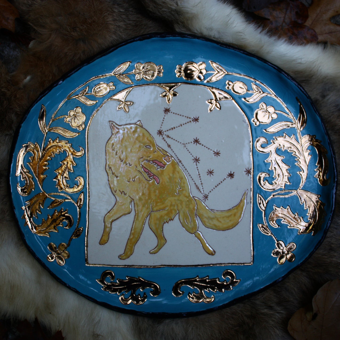 Lupus Constellation Altar Plate